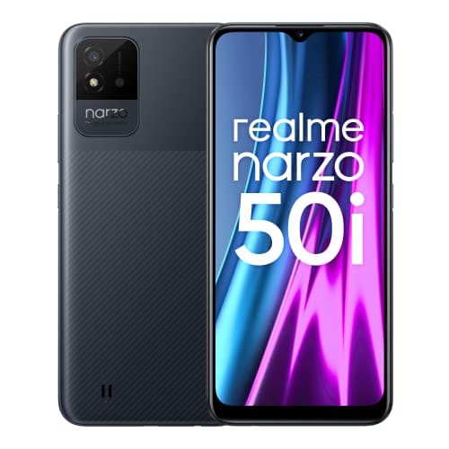 realme narzo 50i (Carbon Black, 4GB RAM+64GB Storage) Octa Core Processor | 6.5″ inch Large Display